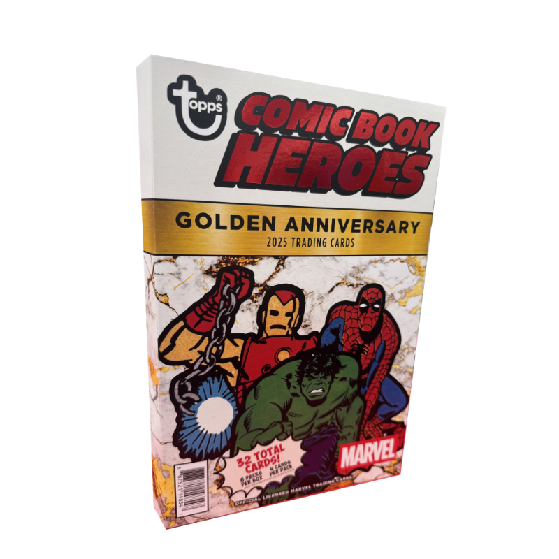 resizingforshopify-2025-09-17T121143.426 2025 Topps Marvel Comic Book Heroes 1975 Golden Anniversary Hobby Box - Image 1