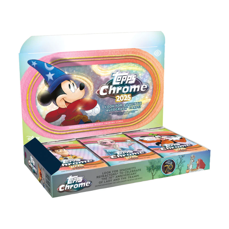 resizingforshopify-2025-09-22T121141.047 2025 Topps Chrome Disney Hobby Box - Image 1