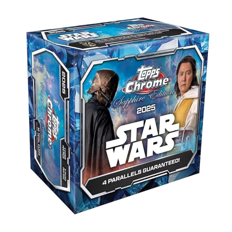 resizingforshopify-2025-09-25T114049.529 2025 Topps Chrome Star Wars Sapphire Hobby Box - Image 1