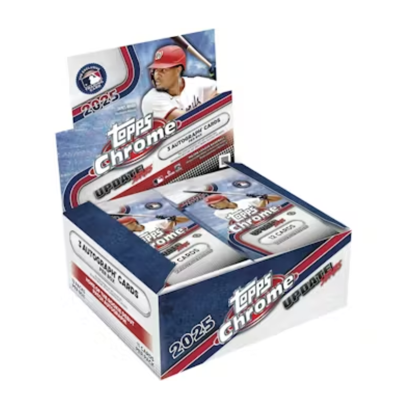 resizingforshopify-2025-12-04T155638.260 2025 Topps Chrome Update Baseball Jumbo Box - Image 1