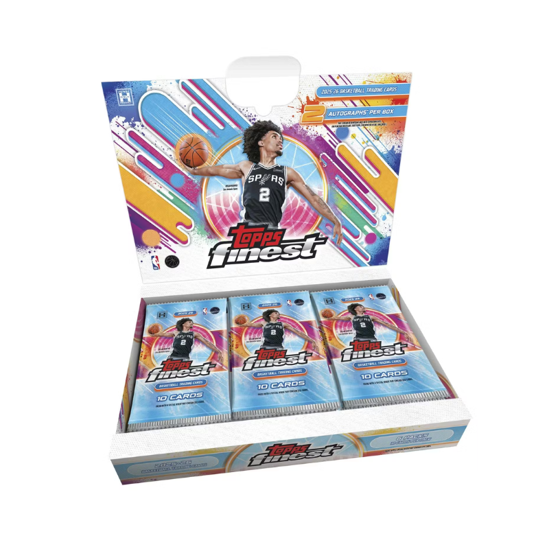 resizingforshopify-2026-02-23T122913.496 2025/26 Topps Finest Basketball Hobby 8 Box Case - Image 1
