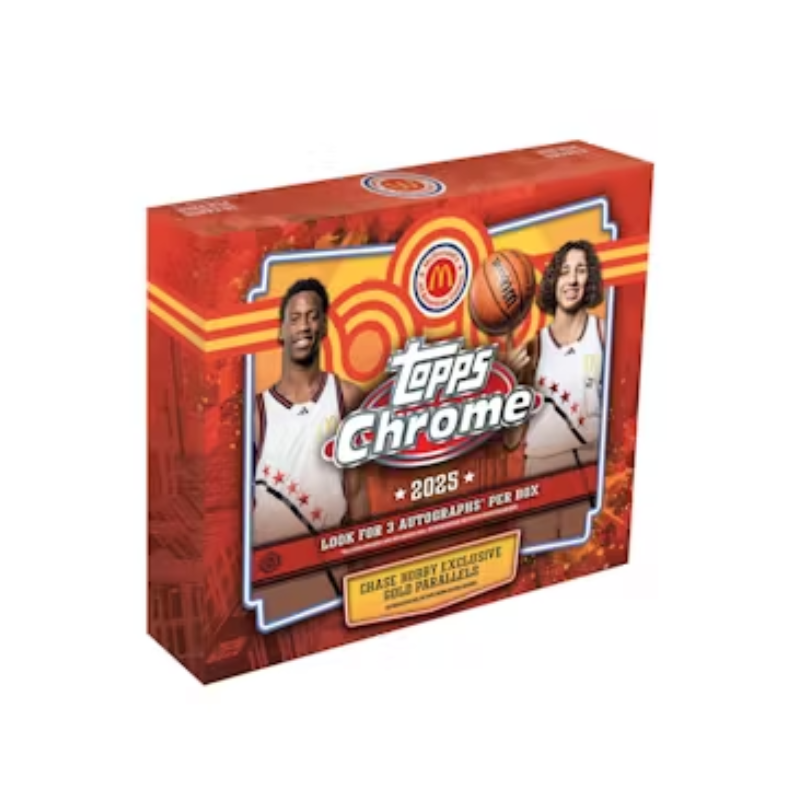 resizingforshopify-2026-02-23T125155.175-1 2025 Topps Chrome McDonald's All-American Basketball Hobby 12 Box Case - Image 1