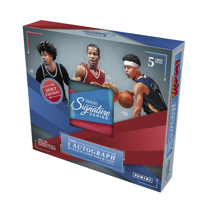 resizingforshopify-2026-04-24T123056.960 2025/26 Panini Signature Series Basketball Hobby 12 Box Case - Image 1