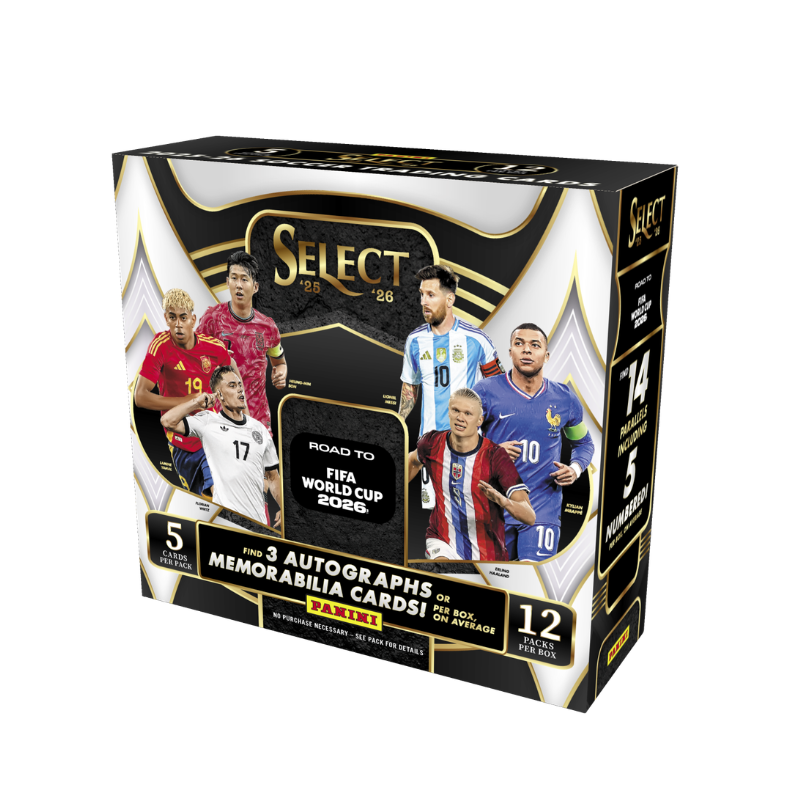 resizingforshopify-2026-05-07T125852.718 2025/26 Panini Select Road to World Cup Soccer Hobby 12 Box Case - Image 1