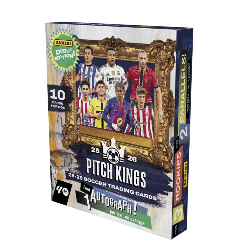 resizingforshopify-2026-06-23T121841.205 2025/26 Panini Pitch Kings Soccer International Hobby 16 Box Case - Image 1