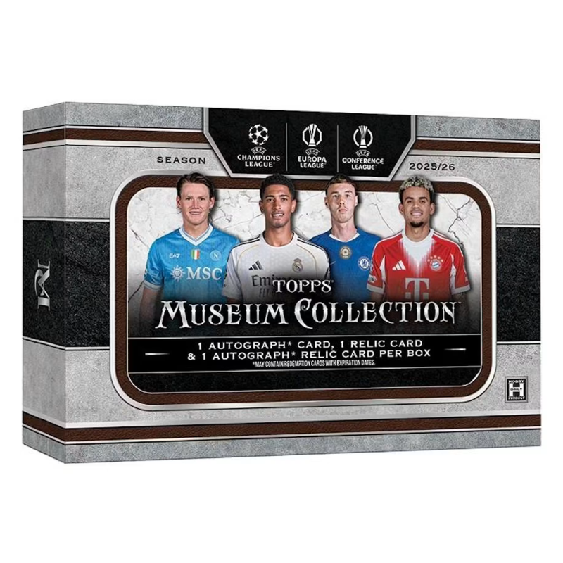 resizingforshopify-2026-07-16T140705.177 2025/26 Topps UEFA Club Competitions Museum Collection Soccer Hobby Box - Image 1