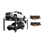 Atlas APEX9 ALI-Certified 9k 4-Post Lift + 2x ProJack 45 Rolling Jacks Combo Package