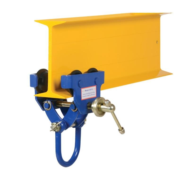 vestil-trolley-ibeam-qit-2 Vestil QIT-2 Manual Trolley Steel Construction 2,000 lb Capacity - Image 1