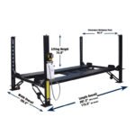 Tuxedo FP8K-DX 8,000 lb Deluxe Storage Lift - Poly casters, drip trays, jack... - Image 3
