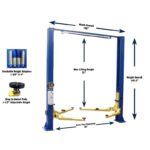 Tuxedo TP9KACX 9,000 lb Two Post Clear Floor - Asymmetric - Image 2