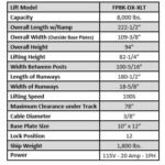 Tuxedo FP8K-DX-XLT 8,000 lb Deluxe Storage Lift Extended Length / Height -... - Image 2