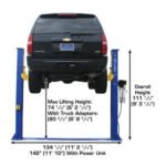 Atlas 9KBPX 9,000 lb Baseplate 2 Post Lift - Image 5