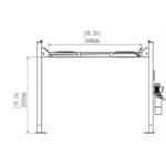 Katool KT-4H110 11,000lbs 4 Post Lift - Image 7