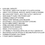 Tuxedo FP8K-DX-XLT 8,000 lb Deluxe Storage Lift Extended Length / Height -... - Image 6