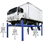Atlas Platinum PVL14 4 Post Lift + RJ7000 Rolling Jacks ALI Certified Combo - Image 2