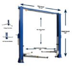 iDEAL TP10KAC-DX 10,000 lb Two Post Clear Floor --Direct Drive -... - Image 2