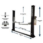 Tuxedo TP9KF-TUX 9,000 lb Two Post Floor Plate - Symmetric - Image 3