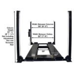 Atlas PRO8000EXT-L 4 Post Lift + RJ35 Sliding Jacks Combo - Image 10