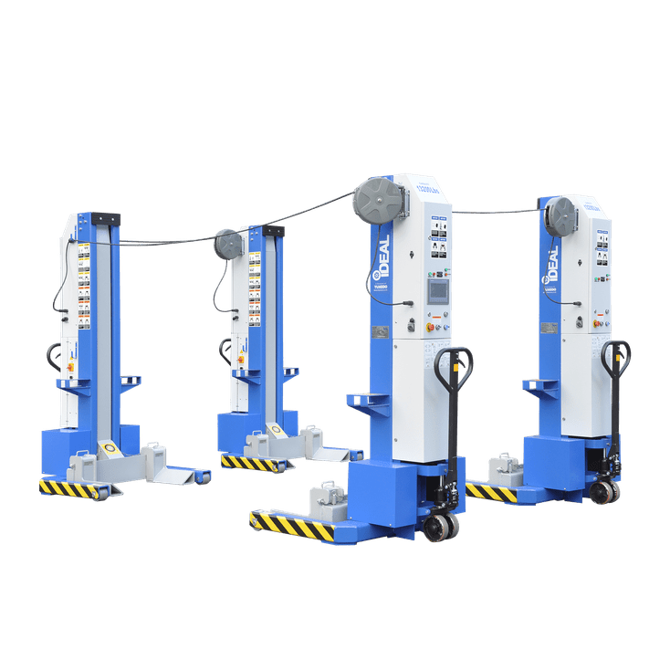 iDEAL MSC-13K-B-452 Mobile Column Lift, Four Column Set, 52,000 lbs.