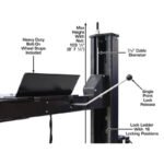 Atlas ALI Certified APEX9 4 Post Lift + RJ6 Rolling Bridge Jacks Combo - Image 11
