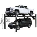 Atlas ALI Certified APEX9 4 Post Lift + RJ6 Rolling Bridge Jacks Combo - Image 2