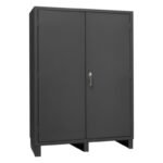 Vestil Storage Cabinet Steel Customizable 60 In. Width x 24 In. Depth x 84 In. Height Gray - Image 4