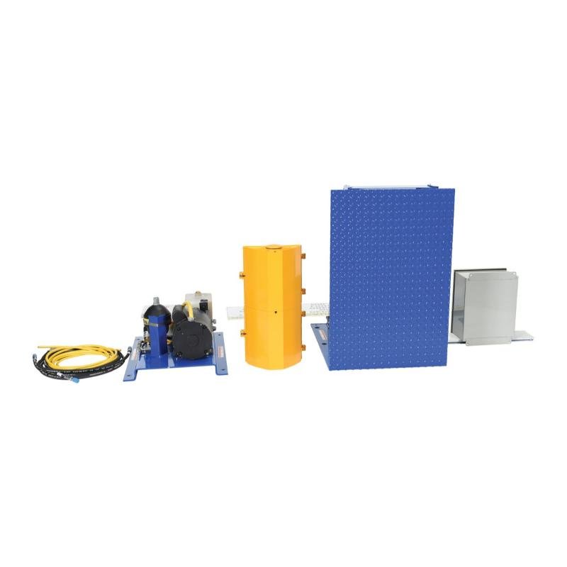 Vestil Trailer Lock System Steel Electric Hydraulic with Aluminum Light Package  Blue / Yellow - Image 4